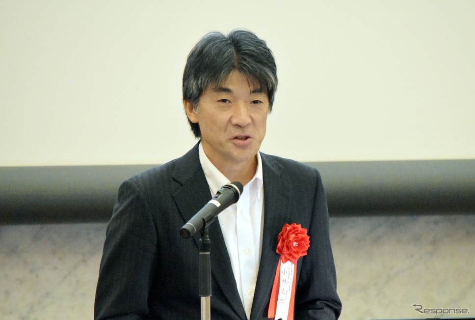 国土交通省の小林太郎氏大臣官房審議官(公共交通政策、物流・自動車局担当)《写真撮影 松岡大輔@JCR》