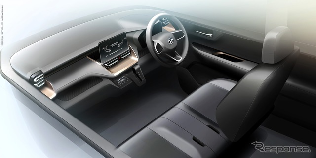 ダイハツ ムーヴ 新型のインテリアスケッチ《ダイハツ提供》