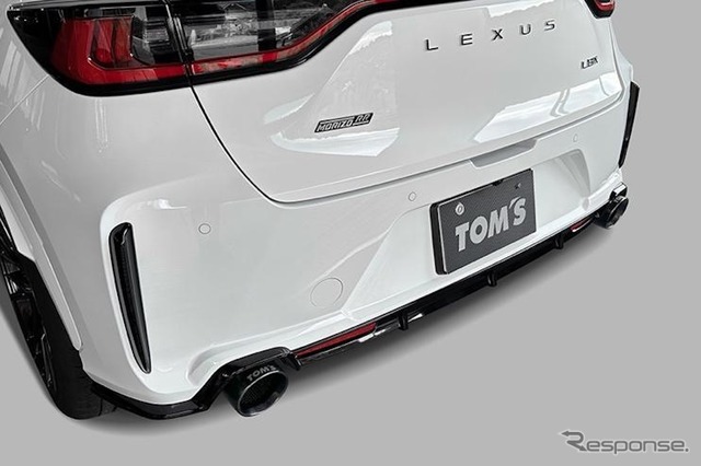 圧倒的なリアビューと抑揚のあるエキゾーストサウンド、トムスがレクサス『LBX MORIZO RR』専用エキゾースト「トムス・バレル」を発売《写真提供 トムス》