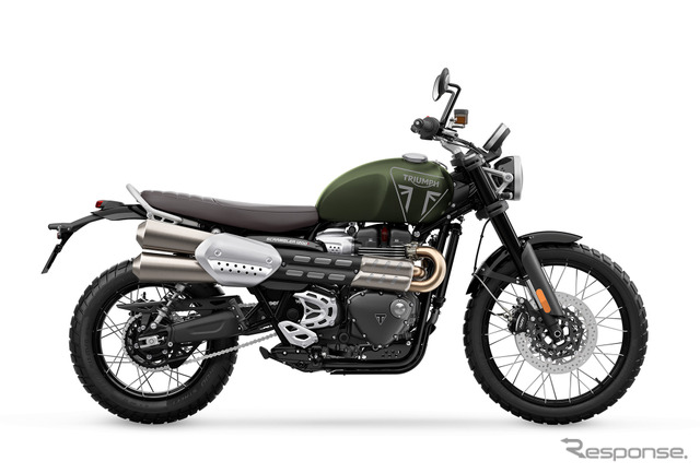 トライアンフ スクランブラー1200X マットカーキグリーン《写真提供 トライアンフモーターサイクルズジャパン》