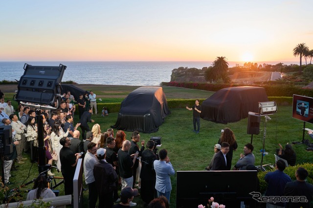 新型電動ミニバン『FXスーパーワン』の内覧会《photo by Faraday Future》