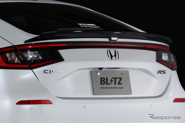 ブリッツ エアロスピードRコンセプト　シビックRS用トランク・スポイラー装着例《写真提供 BLITZ》