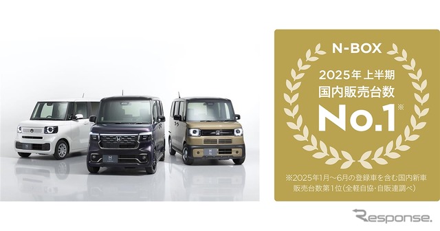 ホンダN-BOXが2025年上半期の国内新車販売で首位に《写真提供 ホンダ》