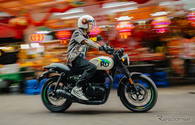 ロイヤルエンフィールド ハンター350 Rio White(リオ・ホワイト)《写真提供 ピーシーアイ》