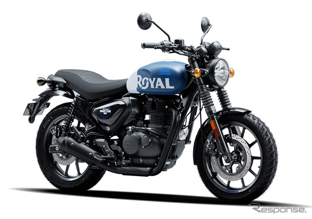 ロイヤルエンフィールド ハンター350 Rebel Blue(レベル・ブルー)《写真提供 ピーシーアイ》