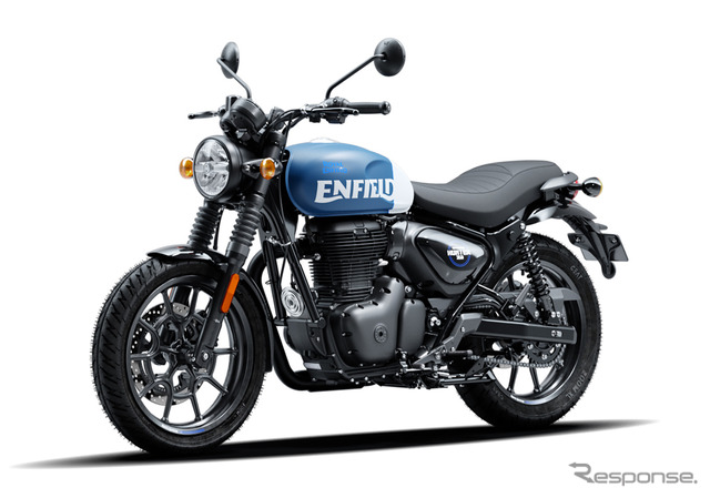 ロイヤルエンフィールド ハンター350 Rebel Blue(レベル・ブルー)《写真提供 ピーシーアイ》