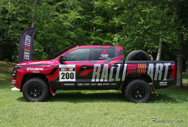 AXCR2025に参戦する三菱トライトンのデモカー《写真撮影 宮崎壮人》