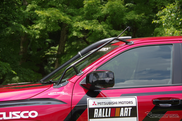 AXCR2025に参戦する三菱トライトンのデモカー《写真撮影 宮崎壮人》