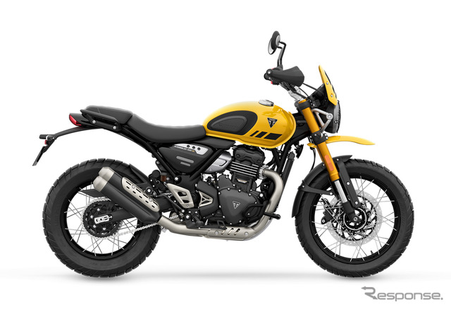トライアンフ・スクランブラー400XC(レーシングイエロー)《写真提供 トライアンフモーターサイクルズジャパン》