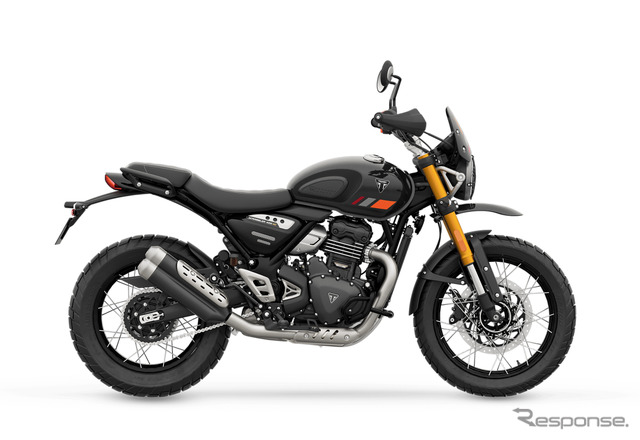 トライアンフ・スクランブラー400XC(ストームグレー)《写真提供 トライアンフモーターサイクルズジャパン》