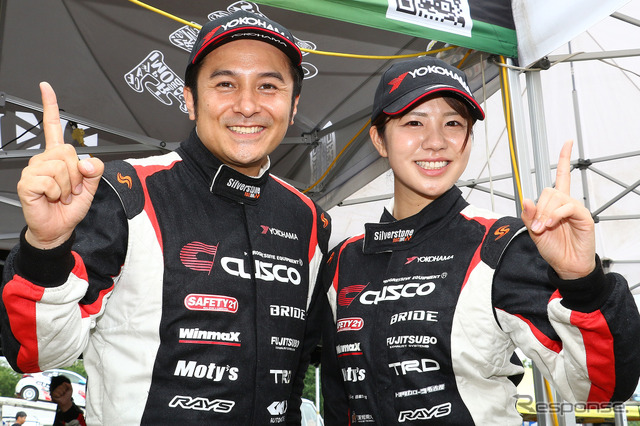 XCRスプリントカップ北海道第3戦 ARK ラリー・カムイ XC-2クラス優勝の番場彬選手/梅本まどか選手組《写真提供 横浜ゴム》