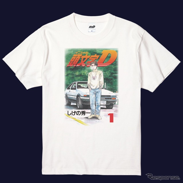 『頭文字D』の第1巻表紙をモチーフにした半袖Tシャツ《写真提供 フェイス》
