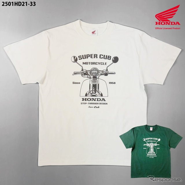ホンダ『スーパーカブ』をデザインした半袖Tシャツ《写真提供 フェイス》