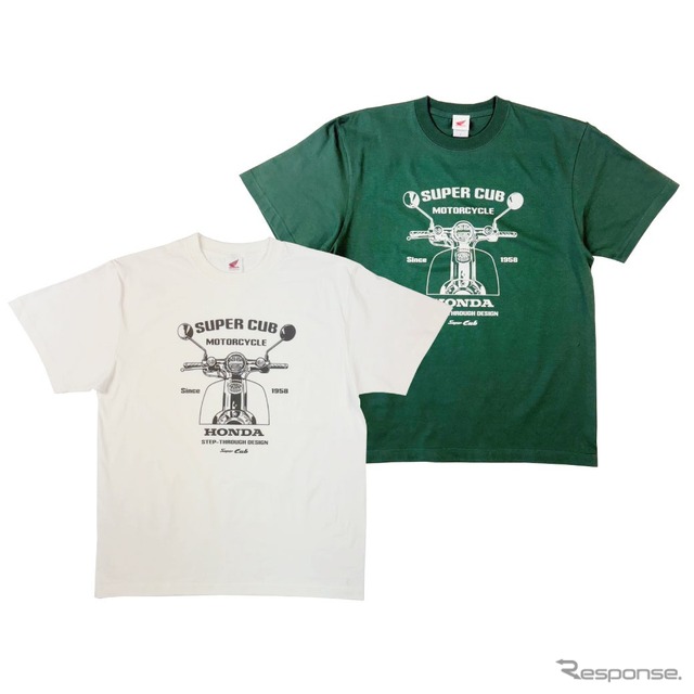 ホンダ『スーパーカブ』をデザインした半袖Tシャツ《写真提供 フェイス》