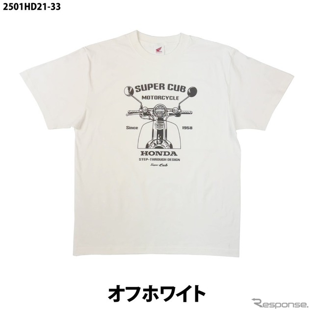 ホンダ『スーパーカブ』をデザインした半袖Tシャツ《写真提供 フェイス》