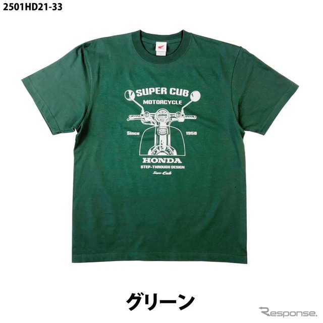 ホンダ『スーパーカブ』をデザインした半袖Tシャツ《写真提供 フェイス》