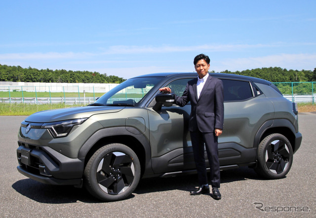 スズキ商品企画本部四輪デザイン部エクステリア課長の前田貴司さん《写真撮影 内田俊一》