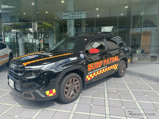 スバル『フォレスター』のライフセーバーカー《写真提供 沖縄県ライフセービング協会》