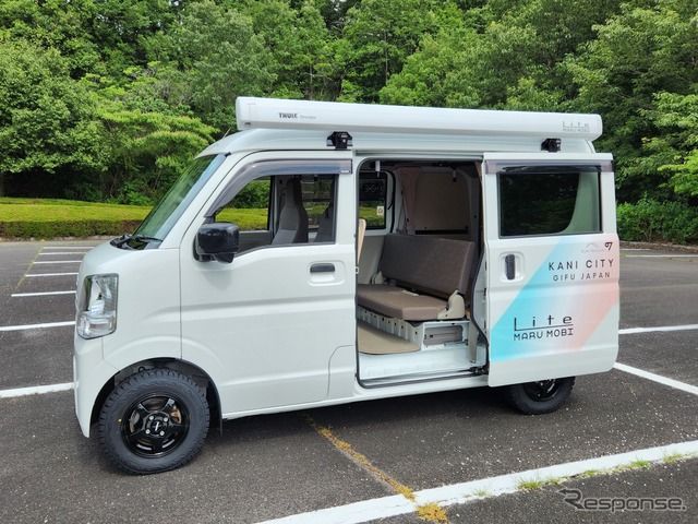 軽自動車(スズキ・エブリイ)をベースとした多機能車両「MARU MOBI Lite(マルモビライト)」《写真提供 トイファクトリー》