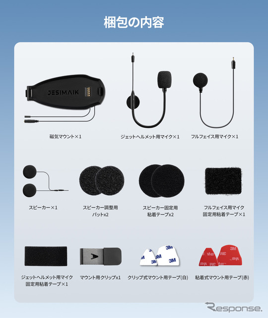 「1秒で着脱できる」JESIMAIKのバイク用インカム『H6』《写真提供 JESIMAIK》
