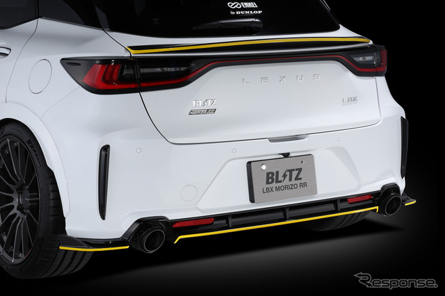 ブリッツ エアロスピードRコンセプト レクサス・LBX MORIZO RR装着例(リア・アンダー・スポイラーおよびリア・ゲート・スポイラー)《写真提供 BLITZ》