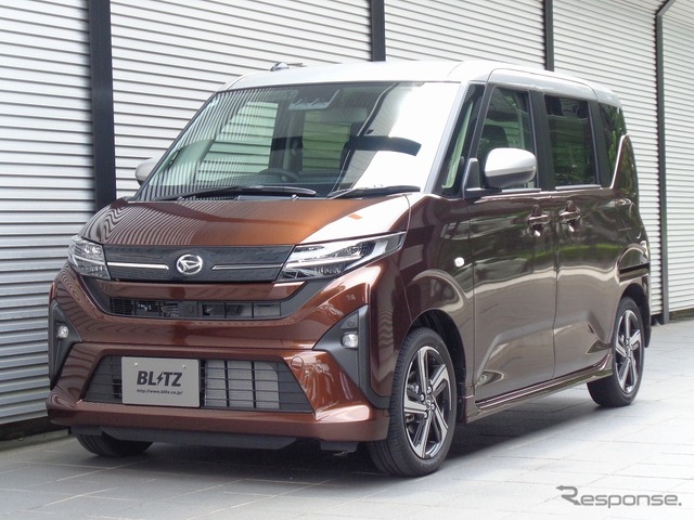 ブリッツ DAMPER ZZ-R ダイハツ・ムーヴ装着例(ダウン量:フロント 21mmダウン / リア 28mmダウン)《写真提供 BLITZ》