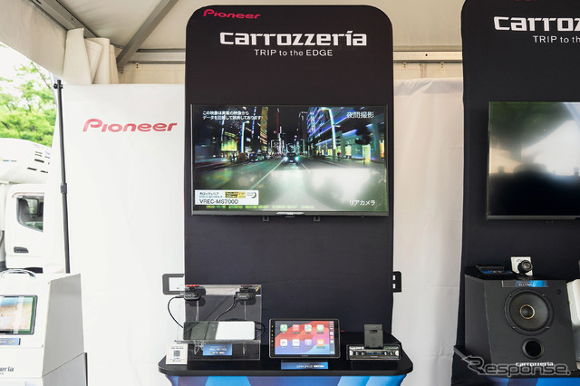 carrozzeria VREC-MS700D(デジタルミラー型ドライブレコーダー)/DMH-SF600(1DINメインユニット)/MVH-7500SC(1DINメインユニット)《写真撮影 望月勇輝》