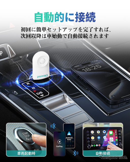 ワイヤレスアダプター「OTTOCAST MINI」《写真提供 OTTOCAST》