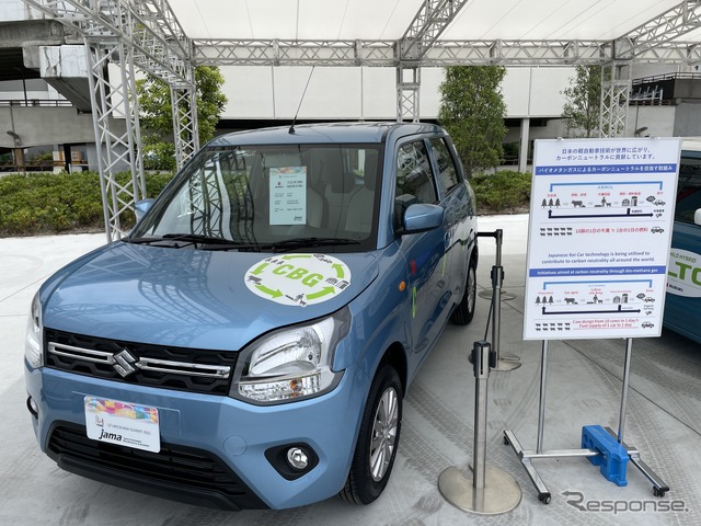 メタンガスで走行できる、スズキの『ワゴンR CGB』（参考画像）《写真撮影 池田直渡》