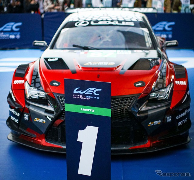 レクサス『RC F LMGT3』が、ブラジル・サンパウロで開催されたFIA世界耐久選手権（WEC）第6戦「サンパウロ6時間」で初勝利《photo by Lexus》