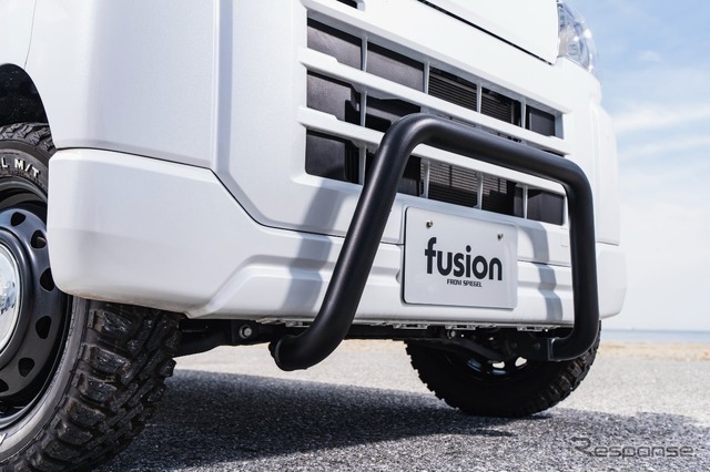 「fusion FROM SPIEGEL」のブルバー ブラック ハイゼットカーゴ S700/S710系《写真提供 ラスター》