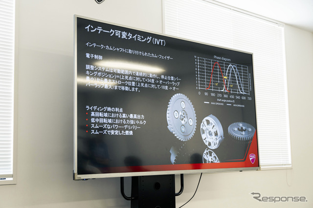 ドゥカティ 新型V2エンジン《写真撮影 望月 勇輝》