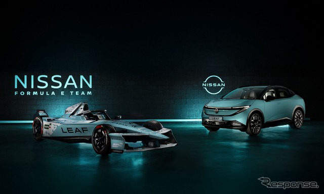 日産がフォーミュラE最終戦に新型『リーフ』世界発売記念の特別ティールブルーで参戦《写真提供 日産自動車》