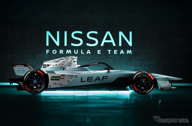 日産がフォーミュラE最終戦に新型『リーフ』世界発売記念の特別ティールブルーで参戦《写真提供 日産自動車》