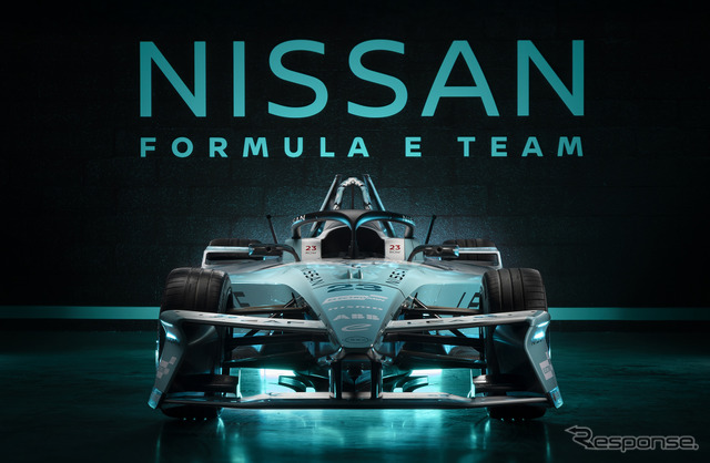 日産のフォーミュラE最終戦に新型『リーフ』世界発売記念の特別ティールブルーで参戦《写真提供 日産自動車》