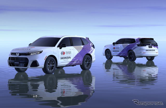 CR-V e:FCEV 東京2025世界陸上ロゴラッピング車両《写真提供 ホンダ》