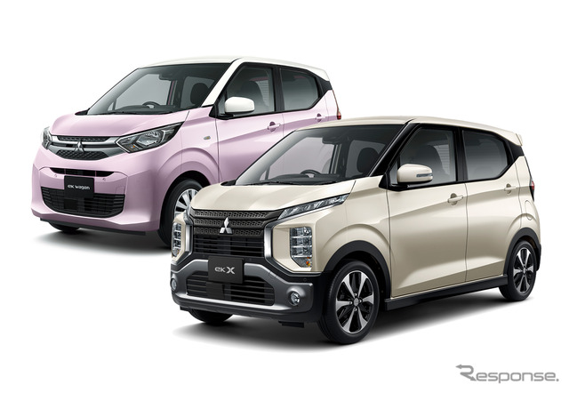 三菱 eKワゴン（左）とeKクロス（右）《写真提供 三菱自動車》