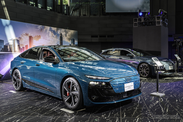 アウディが24日に日本発表した『A6 e-tron』《写真提供 アウディジャパン》