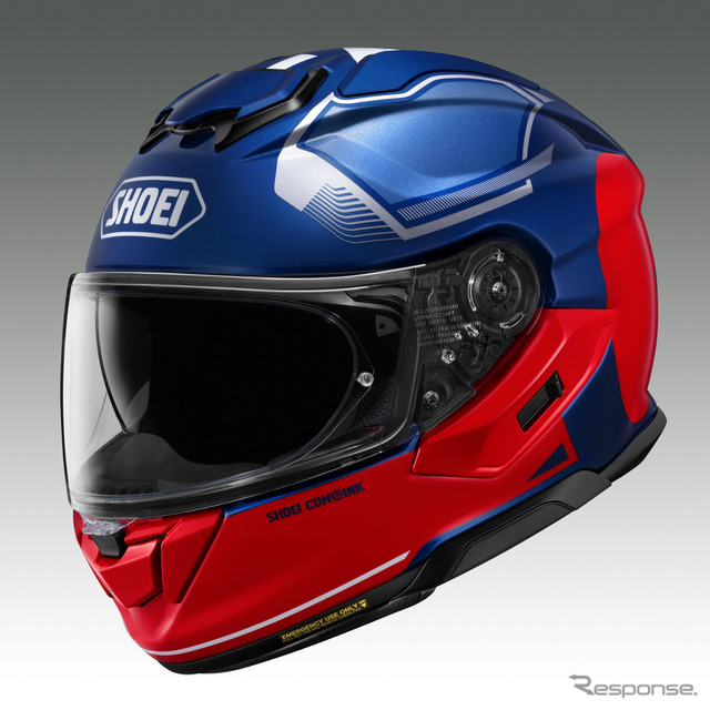 SHOEI GT-Air 3 MIKE ブルー/レッド［TC-2］※受注期間限定カラー《写真提供 SHOEI》