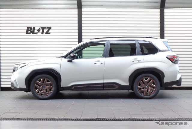 ブリッツ DAMPER ZZ-R　スバル・フォレスター装着例（フロント：32mmダウン / リア：44mmダウン）《写真提供 BLITZ》