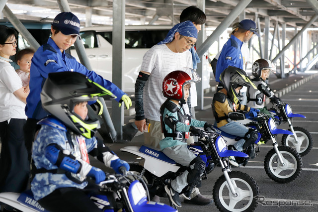 ヤマハ発動機の親子バイク教室《写真撮影 小林岳夫》