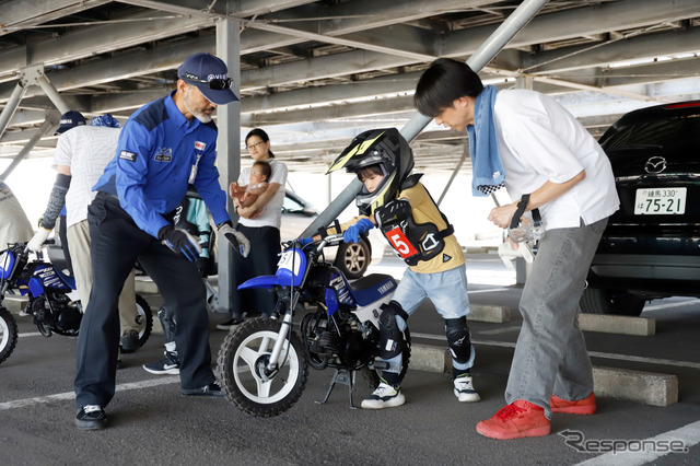 ヤマハ発動機の親子バイク教室《写真撮影 小林岳夫》
