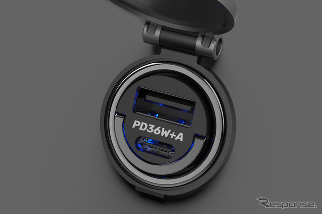 Kashimura・DC-PD36W USB 2ポート 自動判定 コンパクト(DC-071)Photo by カシムラ