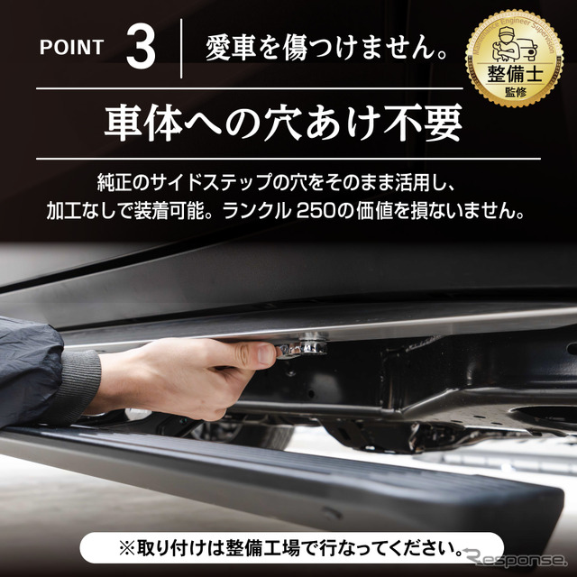 CRAFTWORKS『ランクル250』専用「電動サイドステップ」《写真提供 Fun Standard》