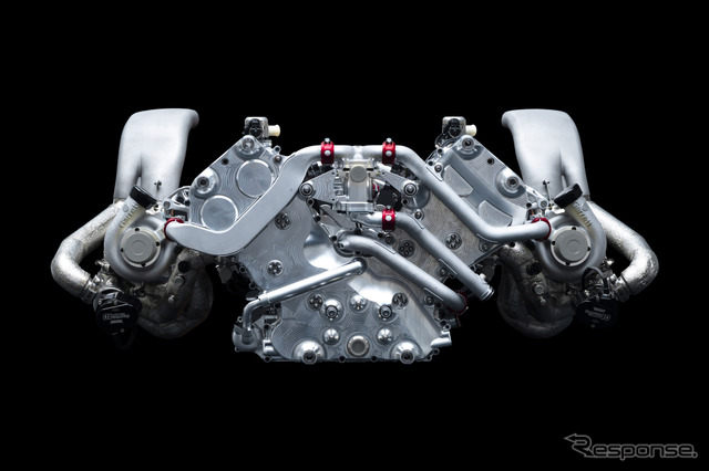 ジェネシスの新型ハイパーカー『GMR-001』のV8ツインターボエンジン《photo by Genesis》