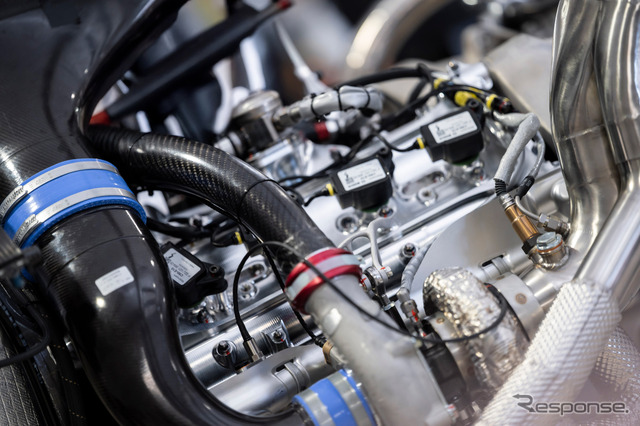 ジェネシスの新型ハイパーカー『GMR-001』のV8ツインターボエンジン《photo by Genesis》