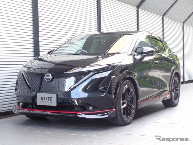 ブリッツ DAMPER ZZ-R 日産・アリアNISMO装着例(フロント:24mmダウン / リア:22mmダウン)《写真提供 BLITZ》
