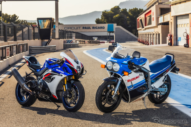 スズキ GSX-R1000R(左)とGSX-R750(右)《photo by SUZUKI》