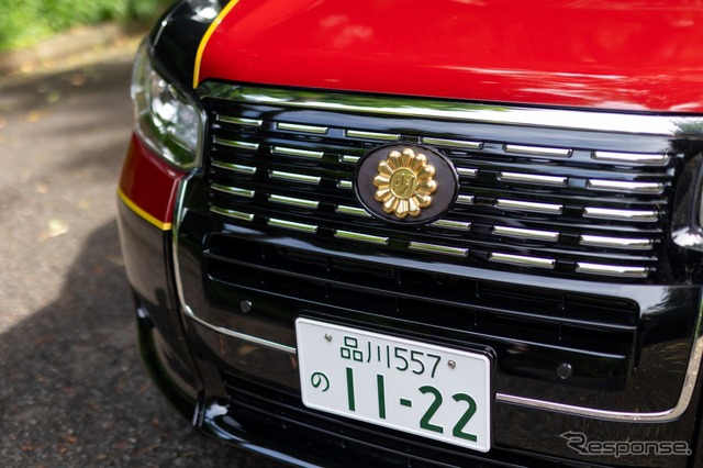 明治記念館とフォレストテラス明治神宮・桃林荘の特別車両。トヨタの『JPN TAXI（ジャパンタクシー）』がベース《写真提供 明治記念館》