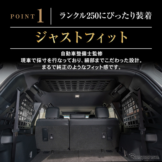 クラフトワークスの『ランクル250』専用「インナーラックセット」《写真提供 Fun Standard》